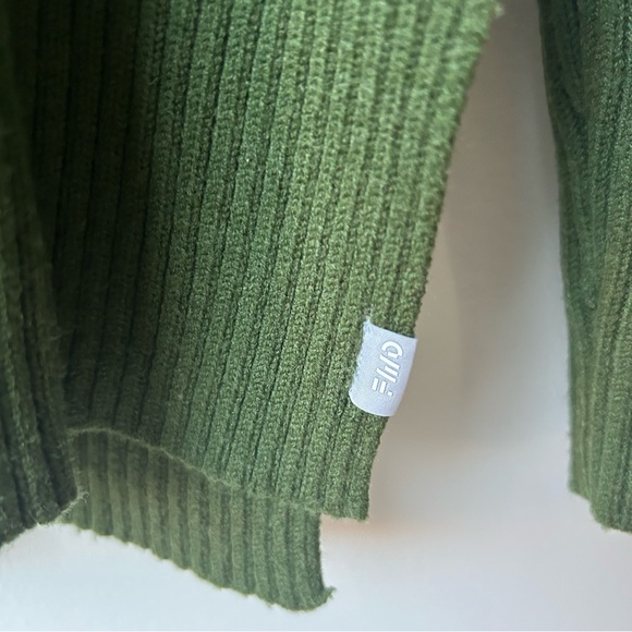 FWD Women's Friday Tech Wool Funnel Green Sweater - Picture 5 of 8